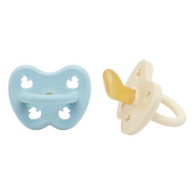 baby blue & milky white