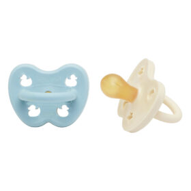 baby blue & milky white