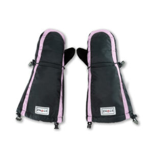 Snow Mitts (Kid) - Black/Accented Haze Pink