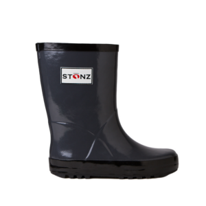 Rain Boots, Grey/Black