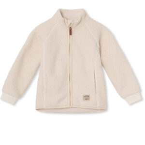 MATCEDRIC teddyfleece zip jacket, White Swan