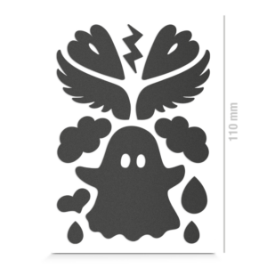 Reflective textile stickers, Spooky