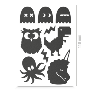 Reflective textile stickers, Creatures