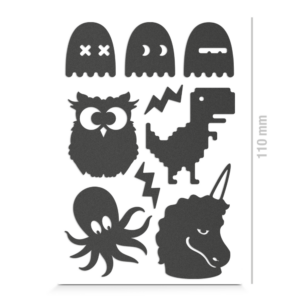 Reflective textile stickers, Creatures