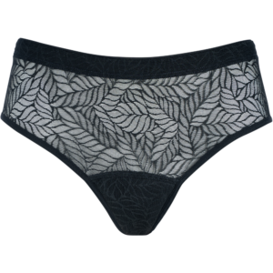 Recycled Lace Leaf Hipster, black