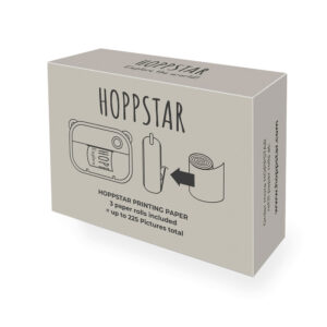 Hoppstar 3x paper rolls - white