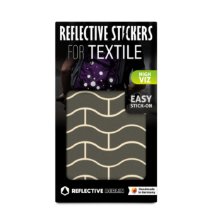 Reflective textile stickers, Waves