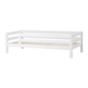 Hoppekids ECO Luxury Junior bed with 3/4 bed rail 90x200 cm, Flexible slat frame, White