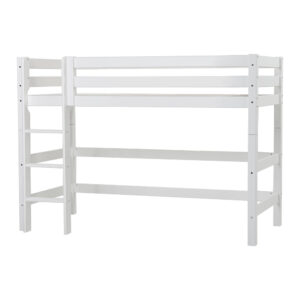 Hoppekids ECO Luxury mid high bed 90x200 cm with Flexible slat frame, White