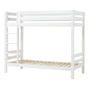 Hoppekids ECO Luxury High bunk bed with ladder and flexible slat frame 90x200 cm, White