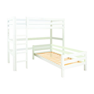 Hoppekids ECO Luxury Bunk bed Angle 90x200cm, Flexible slat frame, White