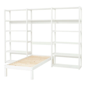 Hoppekids STOREY bookshelf with 14 shelves and bed, 70x160 cm
