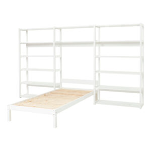 Hoppekids STOREY bookshelf with 14 shelves and bed, 90x200 cm