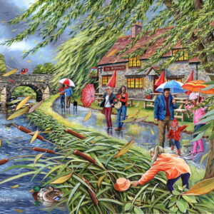 Wind at the Willows 1000 Piece Puzzle