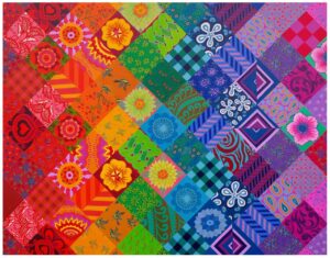Patchwork Rainbow 1000 Piece Puzzle